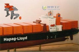 供應集裝箱仿真模型船 木制Hapag-Lloyd_禮品、工藝品、飾品_世界工廠網中國產品信息庫
