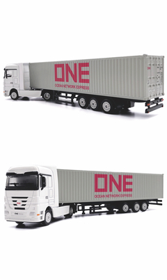 ONE物流 1:87合金集裝箱貨柜卡車模型 展示用集裝箱卡車模型定制定做
